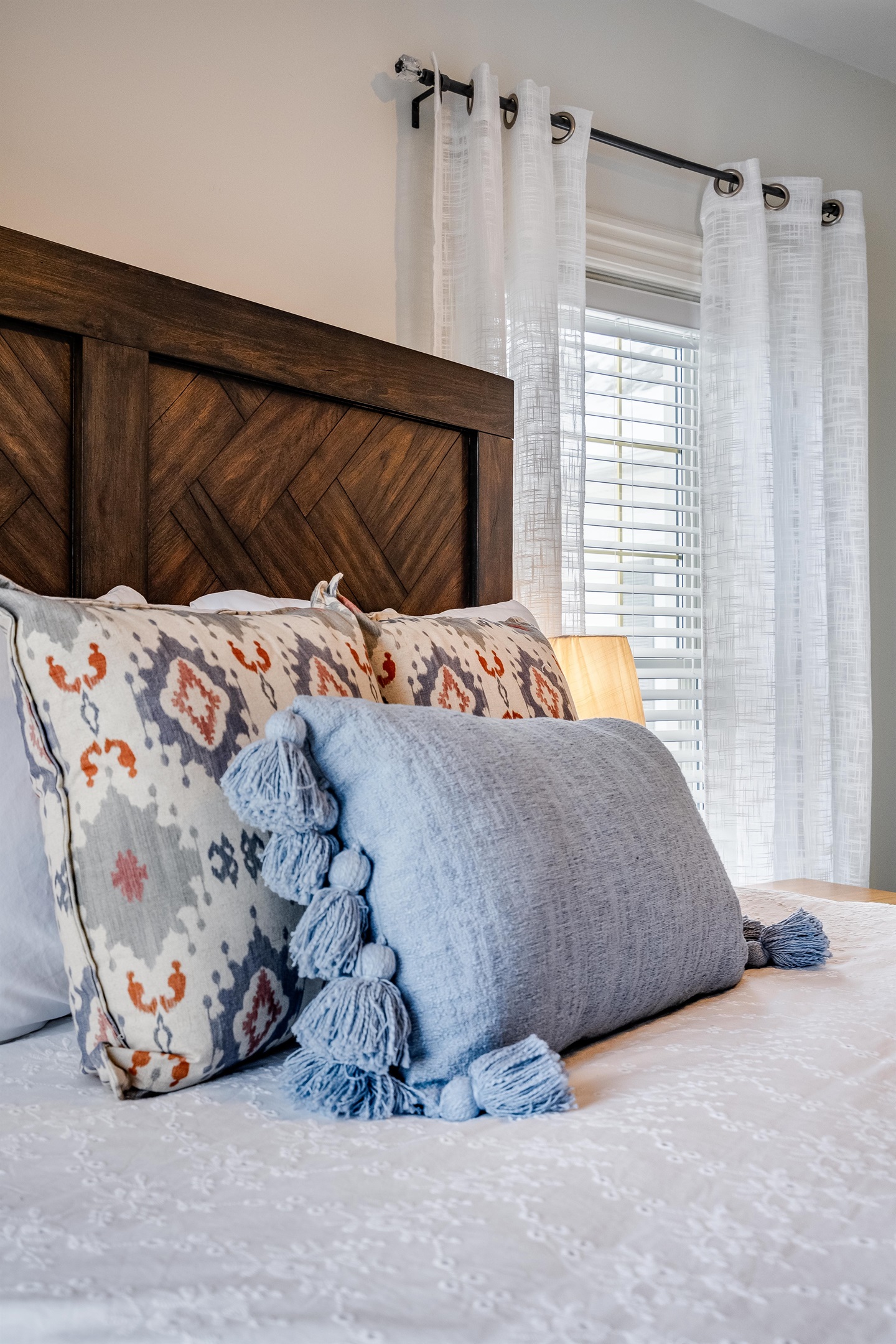 Queen Bed, perfect to ease sleepless nights, and waking up refreshed.