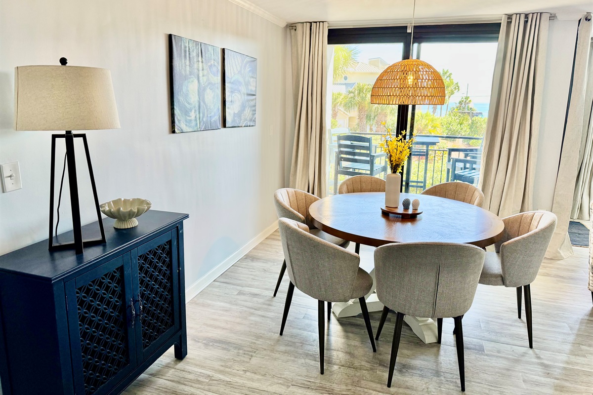 Very spacious dining area!