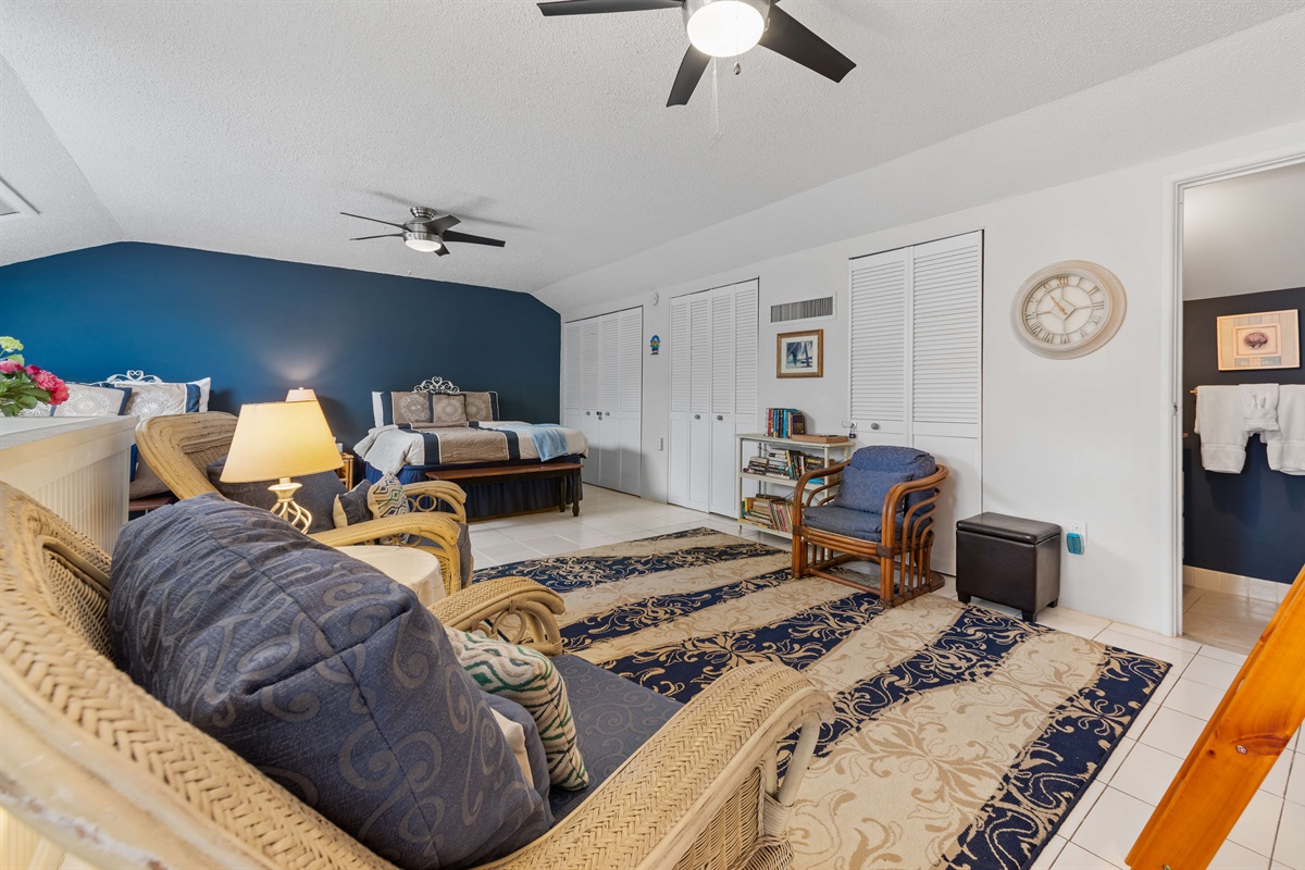 Spacious seating area