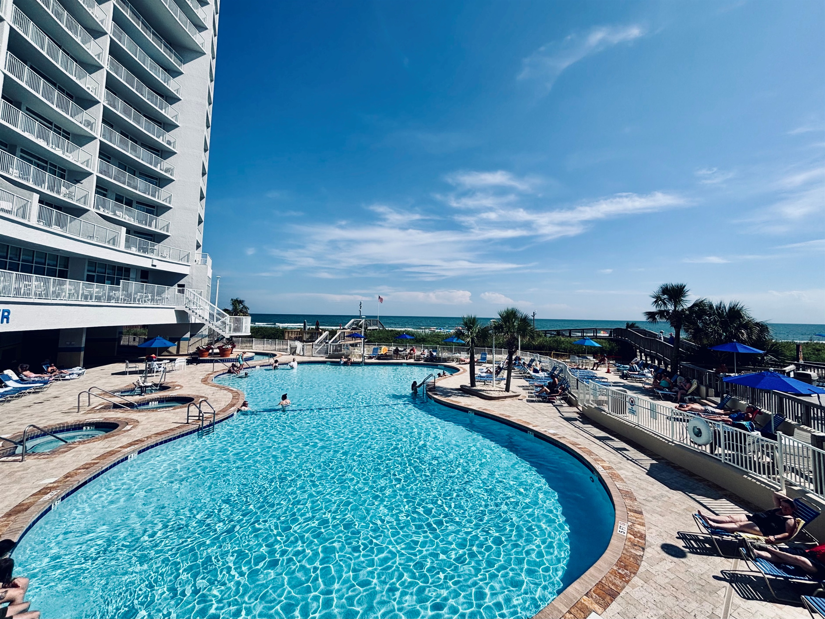 Pools are heated seasonally. Indoor pools for the winter. 