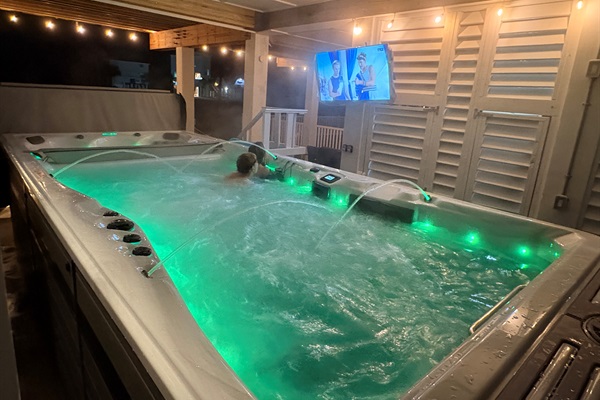 Watch TV while you swim!