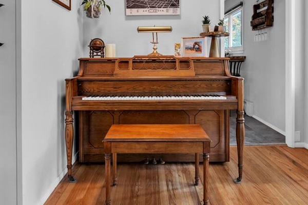 Have a musician in the family? This room is perfect for entertaining!
