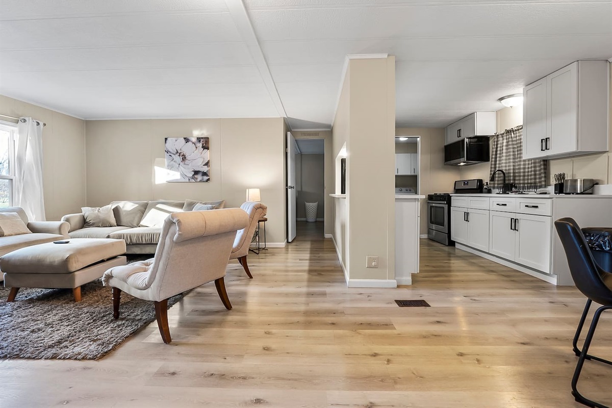 Spacious living area connected to the kitchen for effortless entertaining and family time.