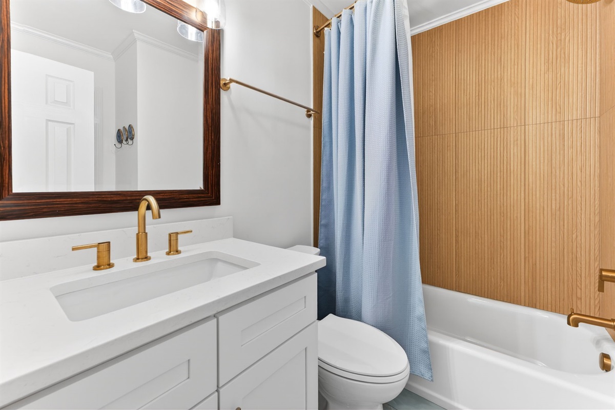 Bathroom | Coastal Calm | Sea Cabins 310A, Isle of Palms, SC | IOP Escapes