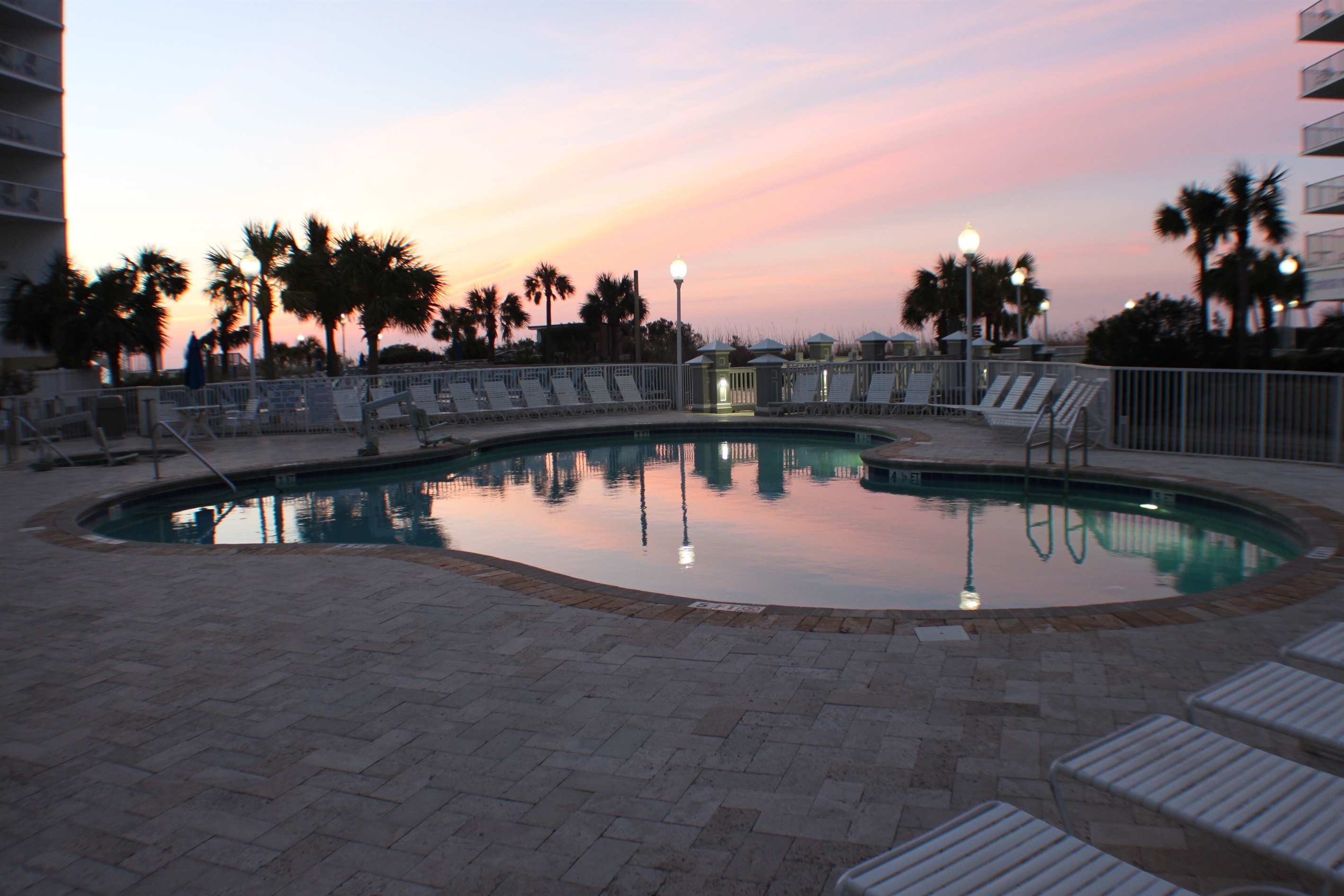 North Tower Outdoor Pool at Sunrise