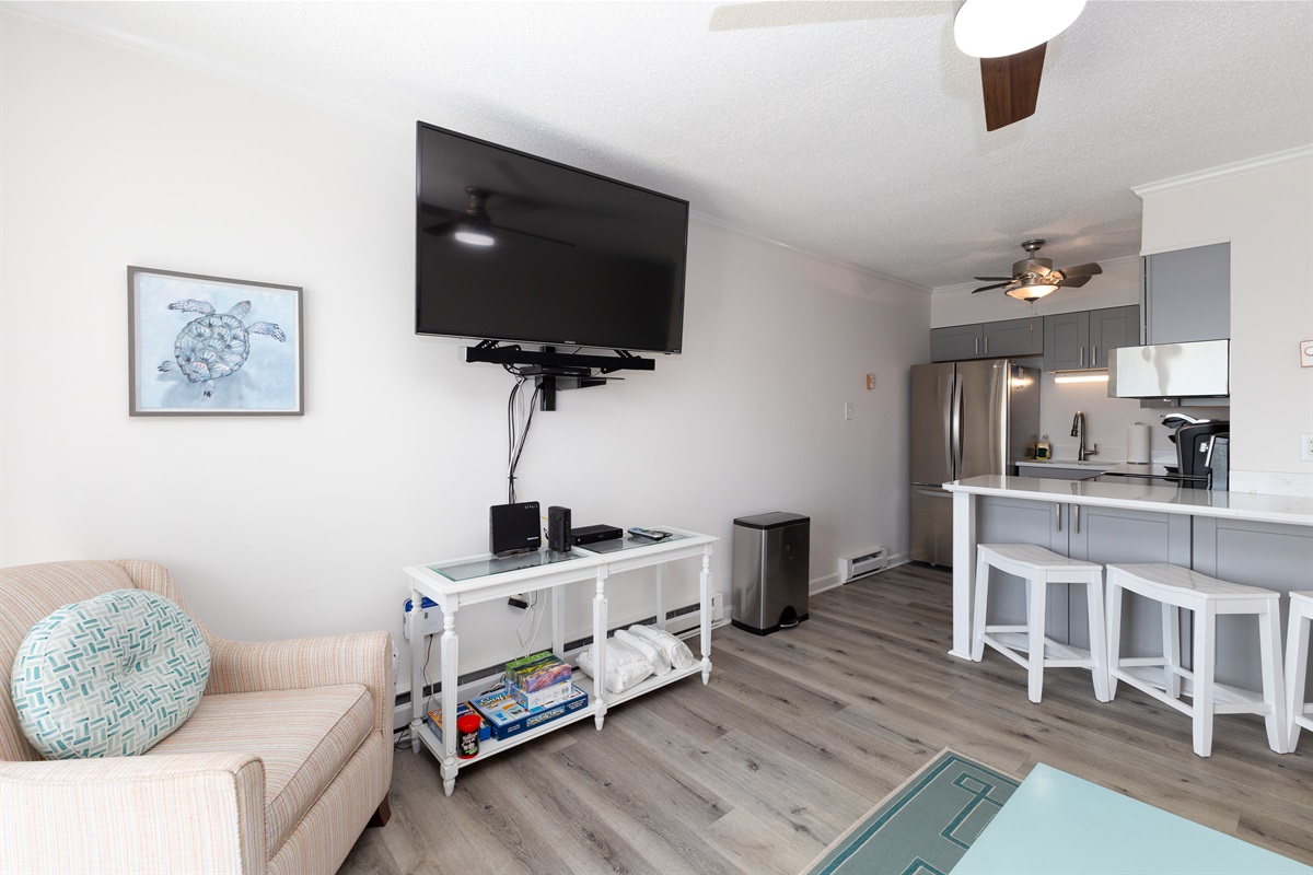 View into the Kitchen from Living Room
