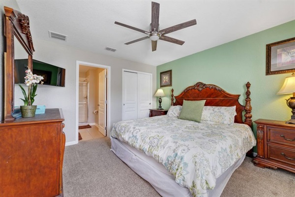 Enjoy some quiet time in the second en suite Master bedroom