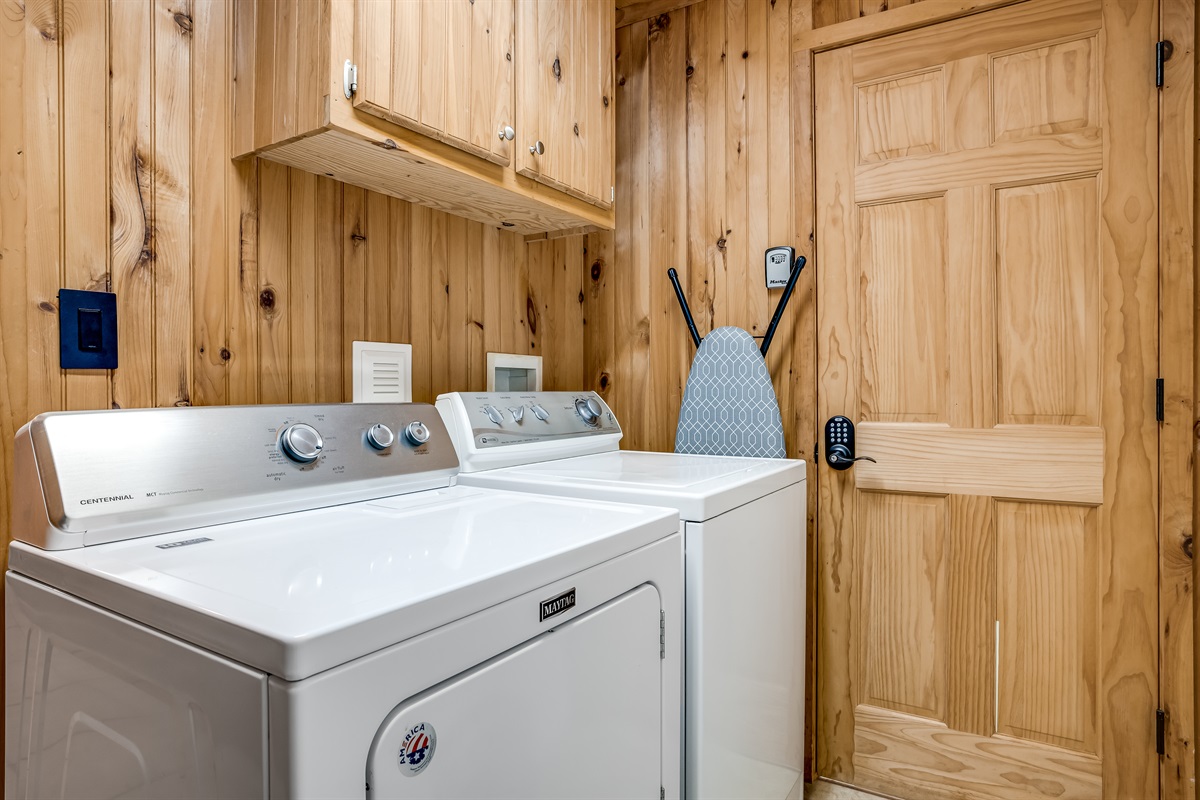 Laundry room located on the lower level
