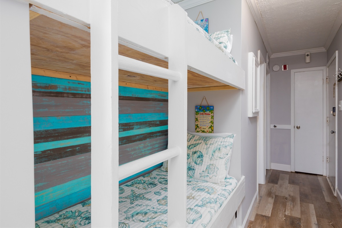 Bunk beds in the hallway
