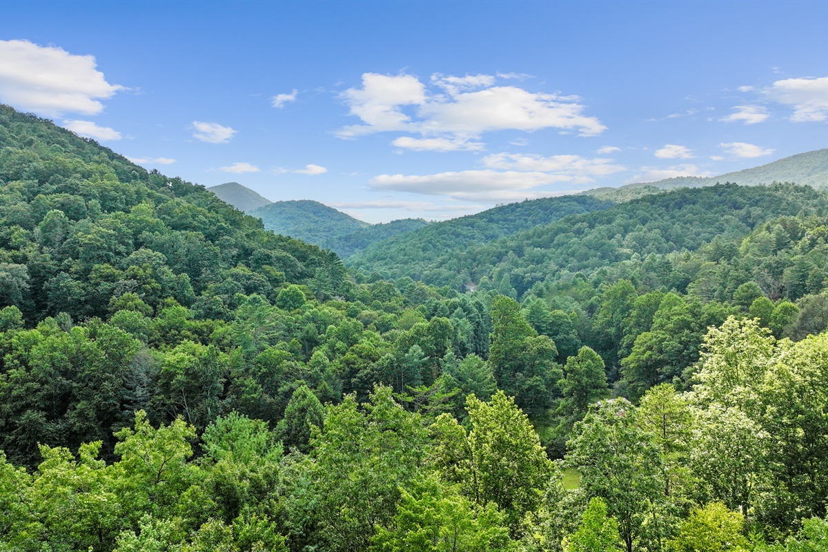 Mountain view off the deck