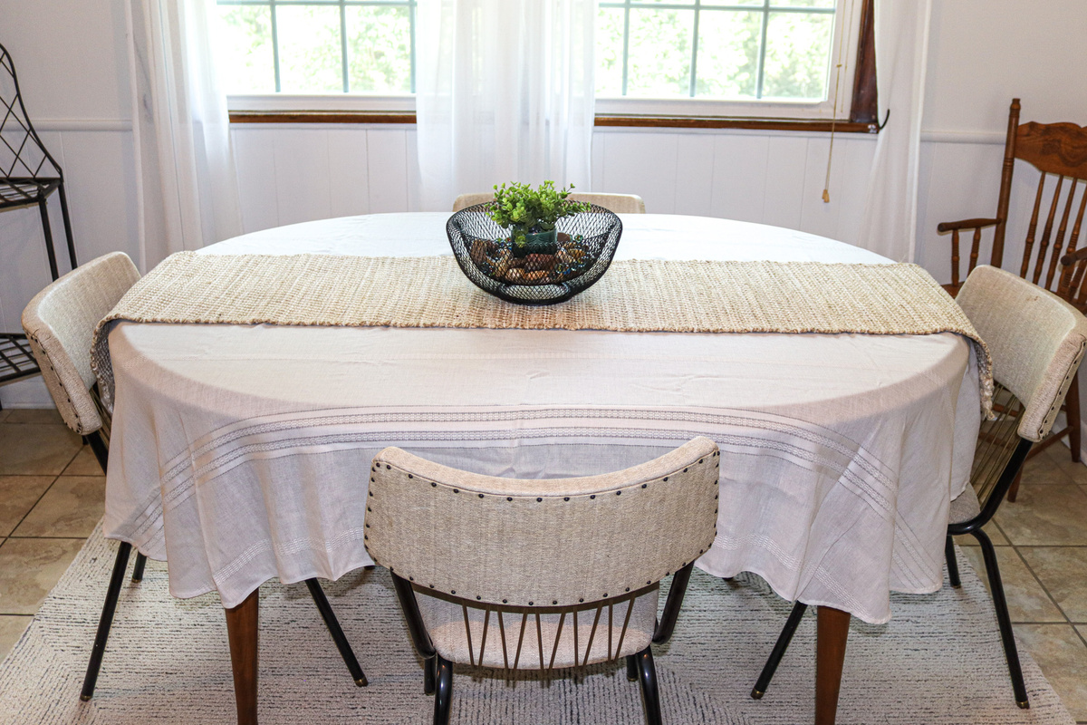 Pour a cup of coffee, linger over breakfast, or gather everyone together for a home-cooked meal in this welcoming dining space.