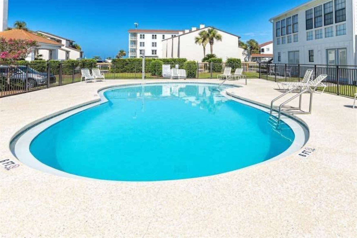 Cool off in the swimming pool
