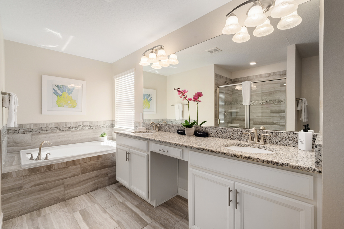 En-suite bathroom for upstairs master bedroom