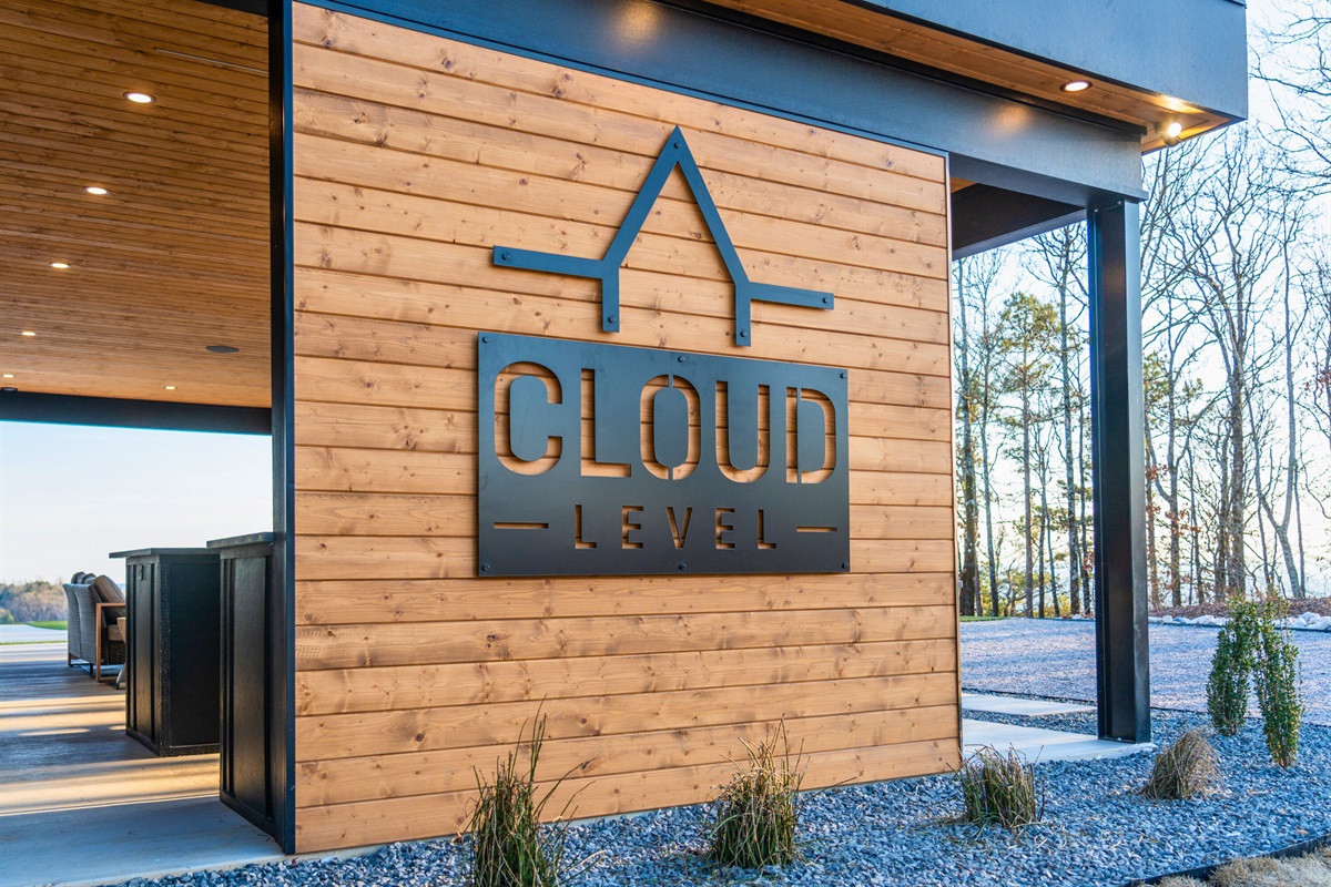 A close-up of the Cloud sign adds the perfect little touch, giving the property its own signature style and welcoming charm.