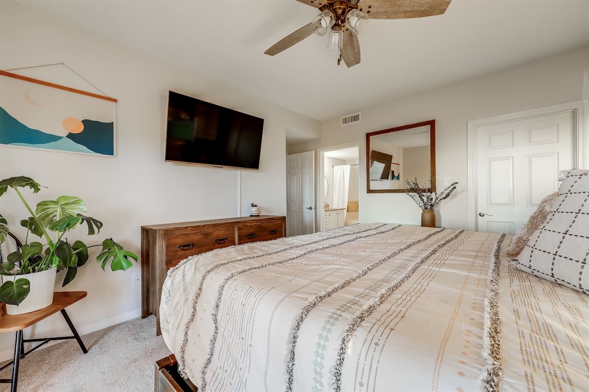 New Furnishings in Master Bedroom