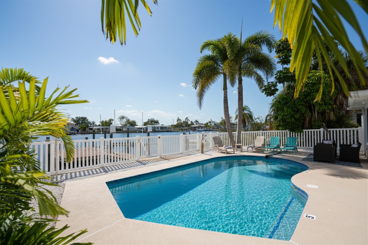 Treasure Cove's large heated pool overlooking the ocean is a Florida treat year round.