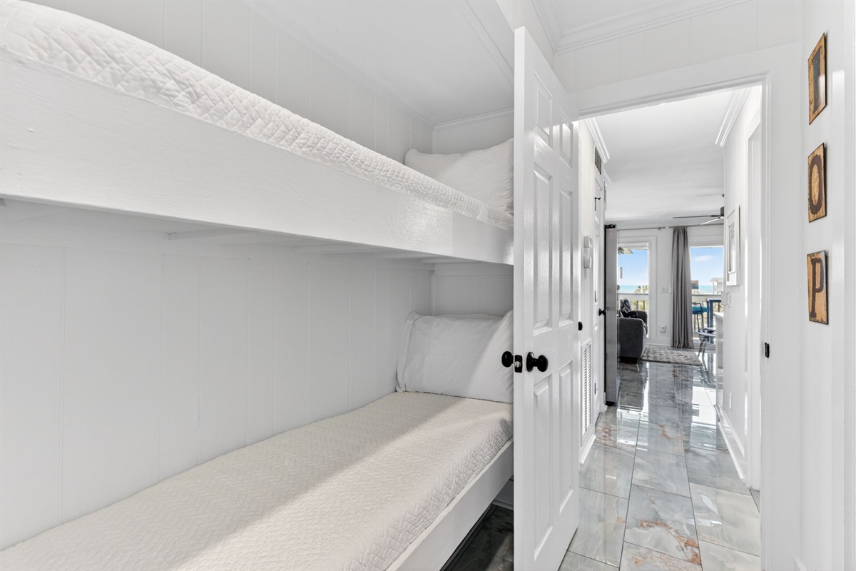 Kid Bunk Beds | Coastal Calm | Sea Cabins 310A, Isle of Palms, SC | IOP Escapes