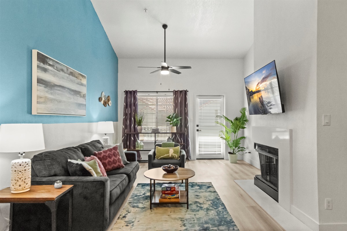 Bright and airy living