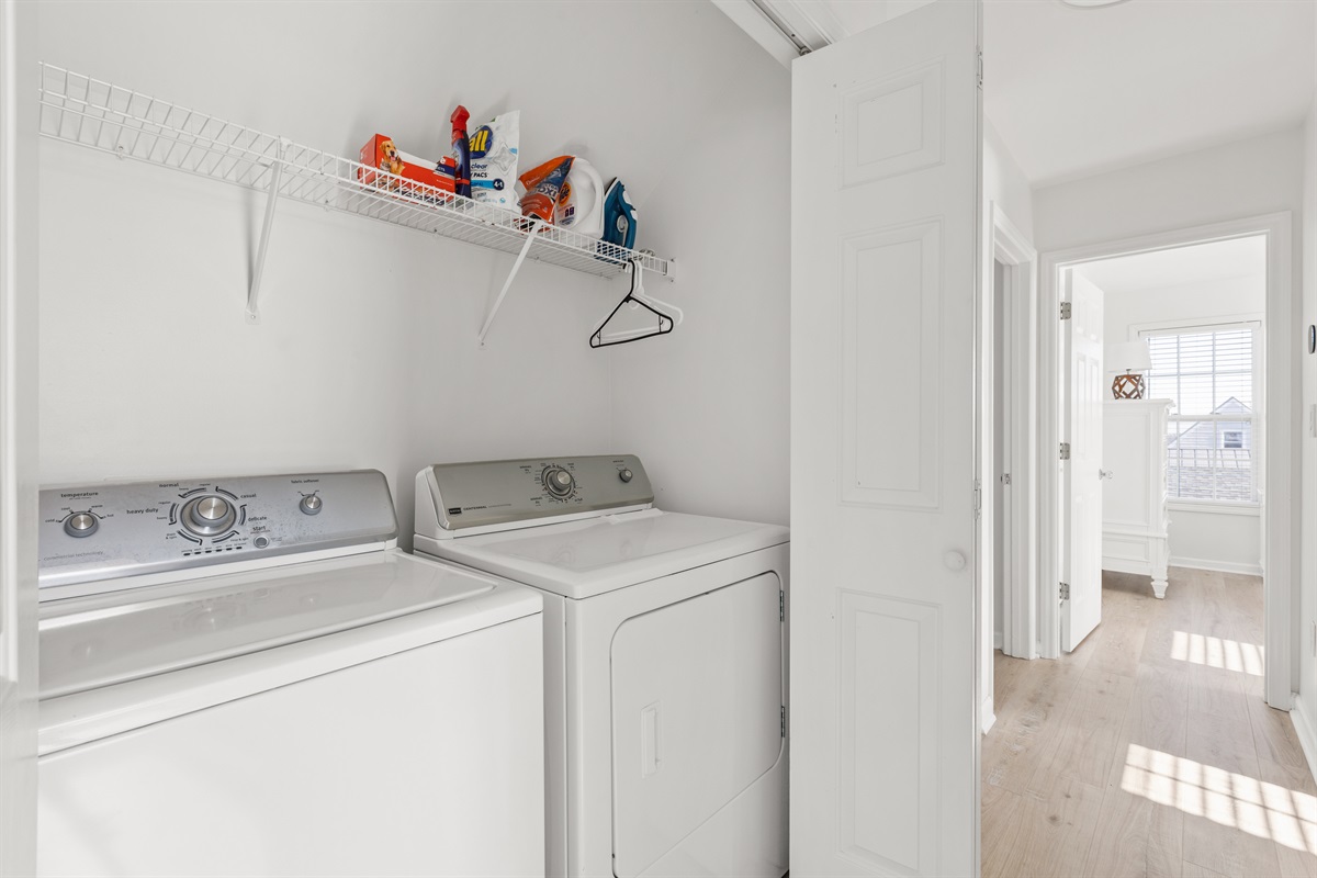 Full Laundry Setup on Second Floor