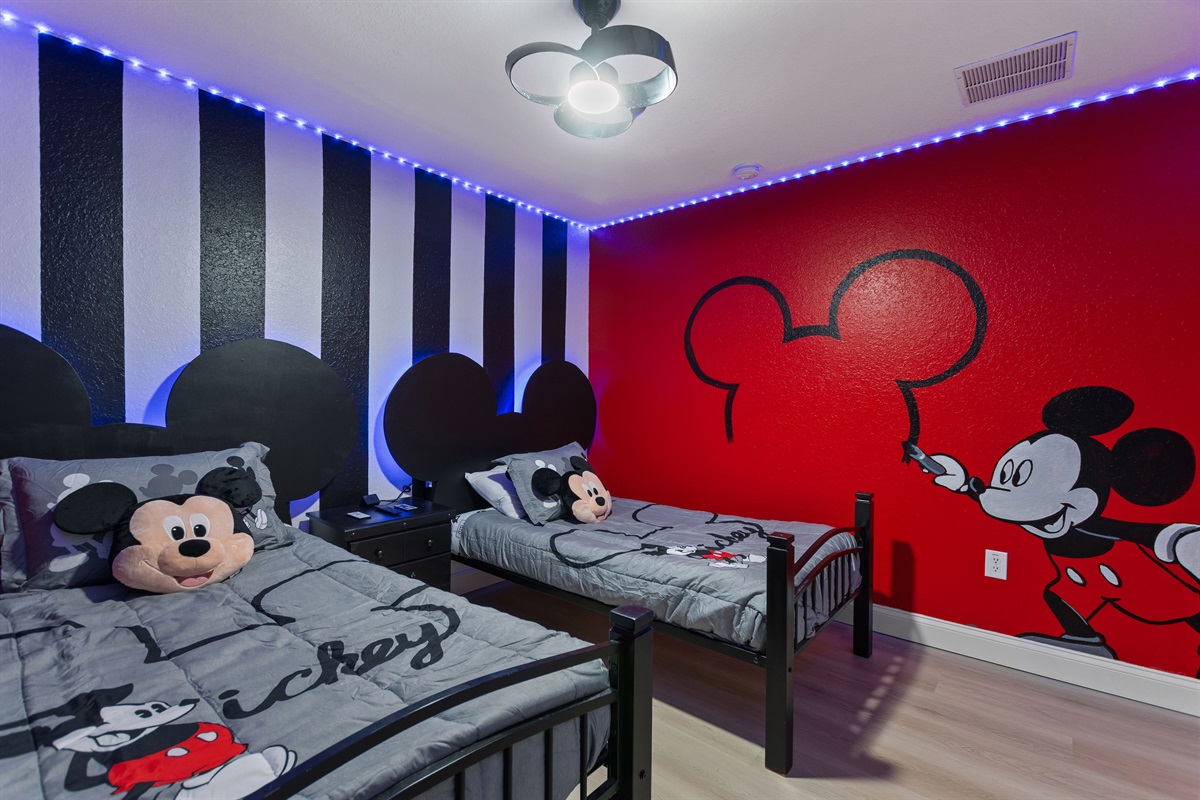 Amazing Mickey mouse room for all ages.