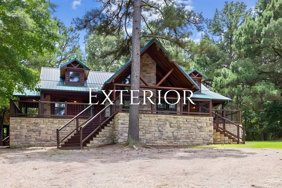 From this view, you can really see how secluded the cabin feels.