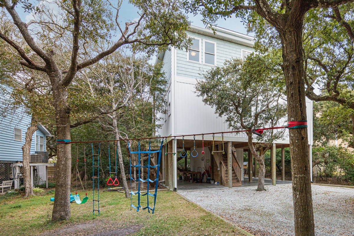 Ninja course for the kids!