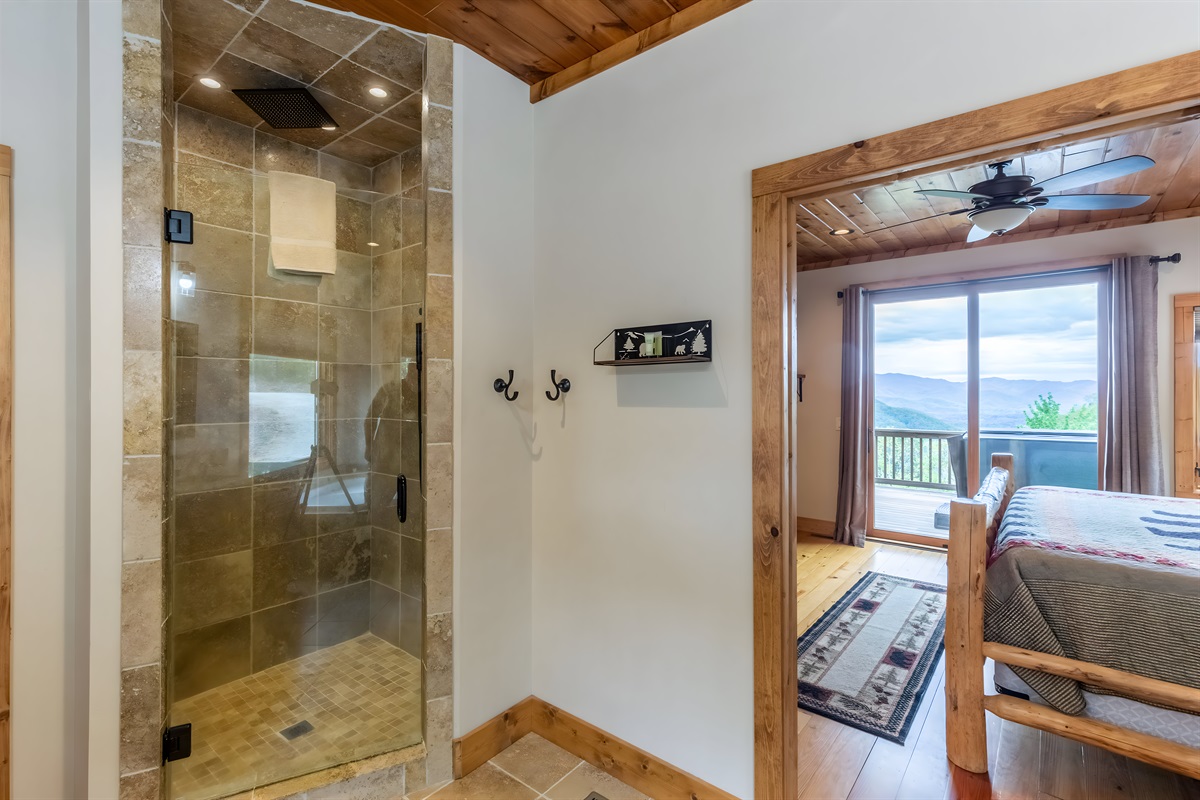 A spacious master bathroom is awaits you on the main floor.