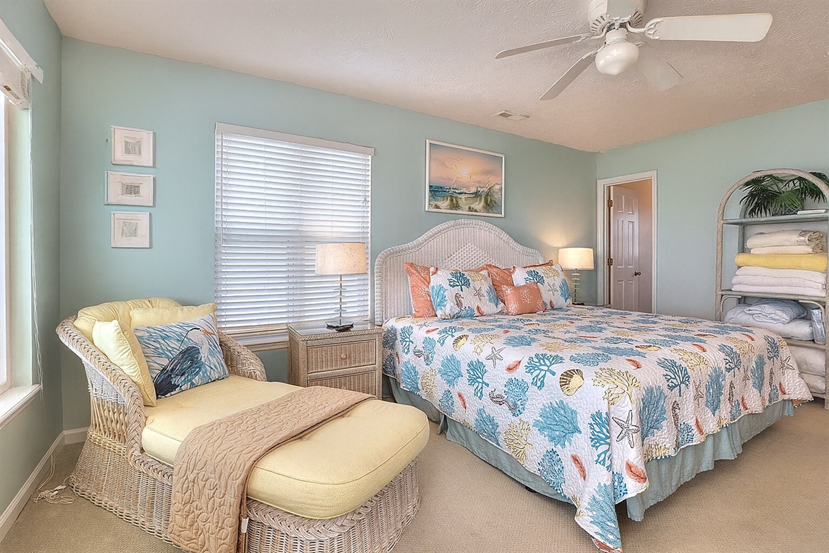 Upstairs King Bedroom Oceanfront