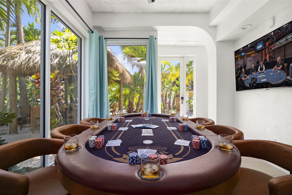 Poker surrounded by tropical jungle, is just better.
