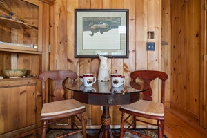 Nice dining area for two