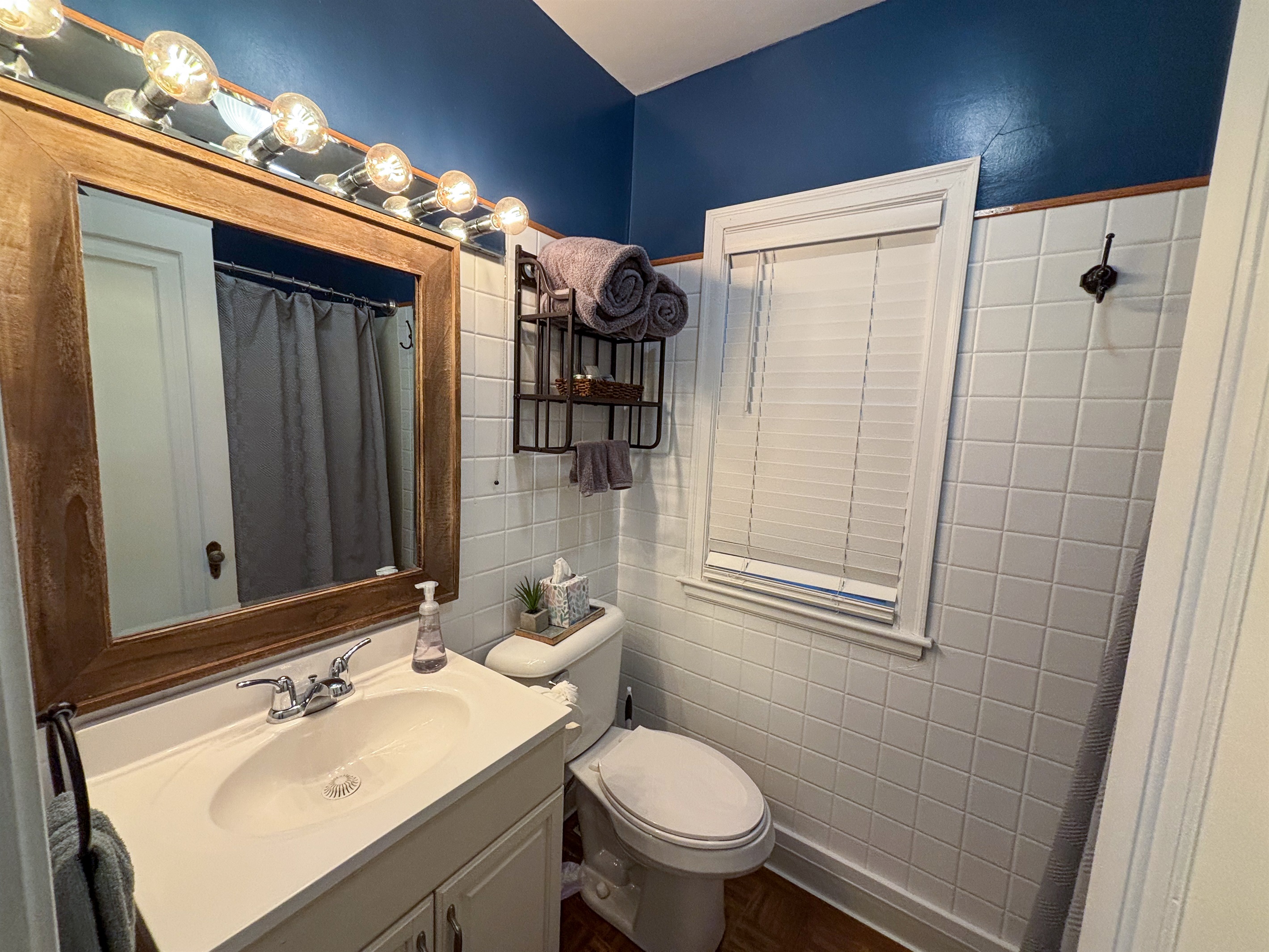 Indulge in comfort—our luxurious bathroom is crafted for ultimate relaxation.