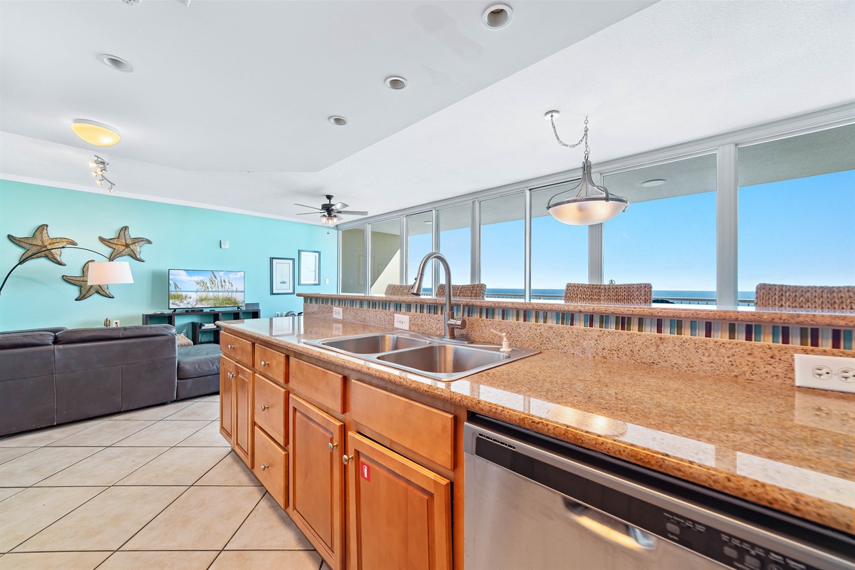 Modern kitchen essentials at your fingertips. This countertop setup offers everything you need for a quick breakfast or a relaxing cup of coffee.