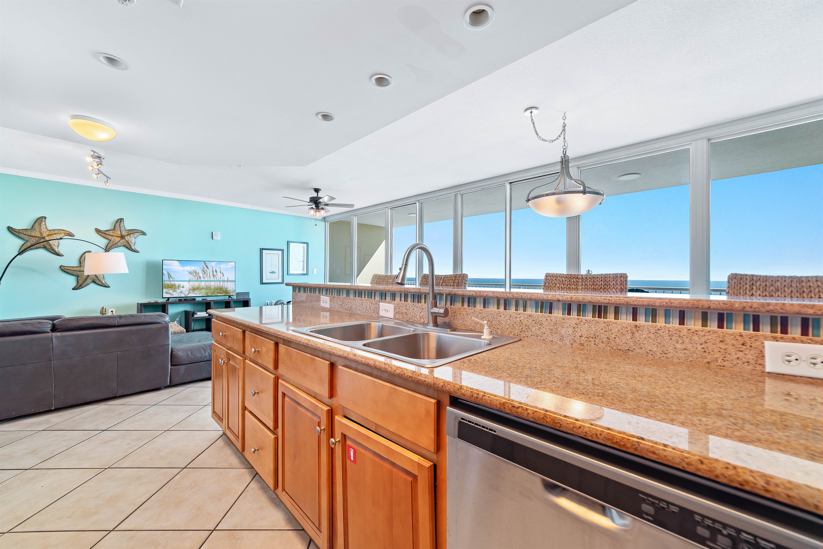 Modern kitchen essentials at your fingertips. This countertop setup offers everything you need for a quick breakfast or a relaxing cup of coffee.