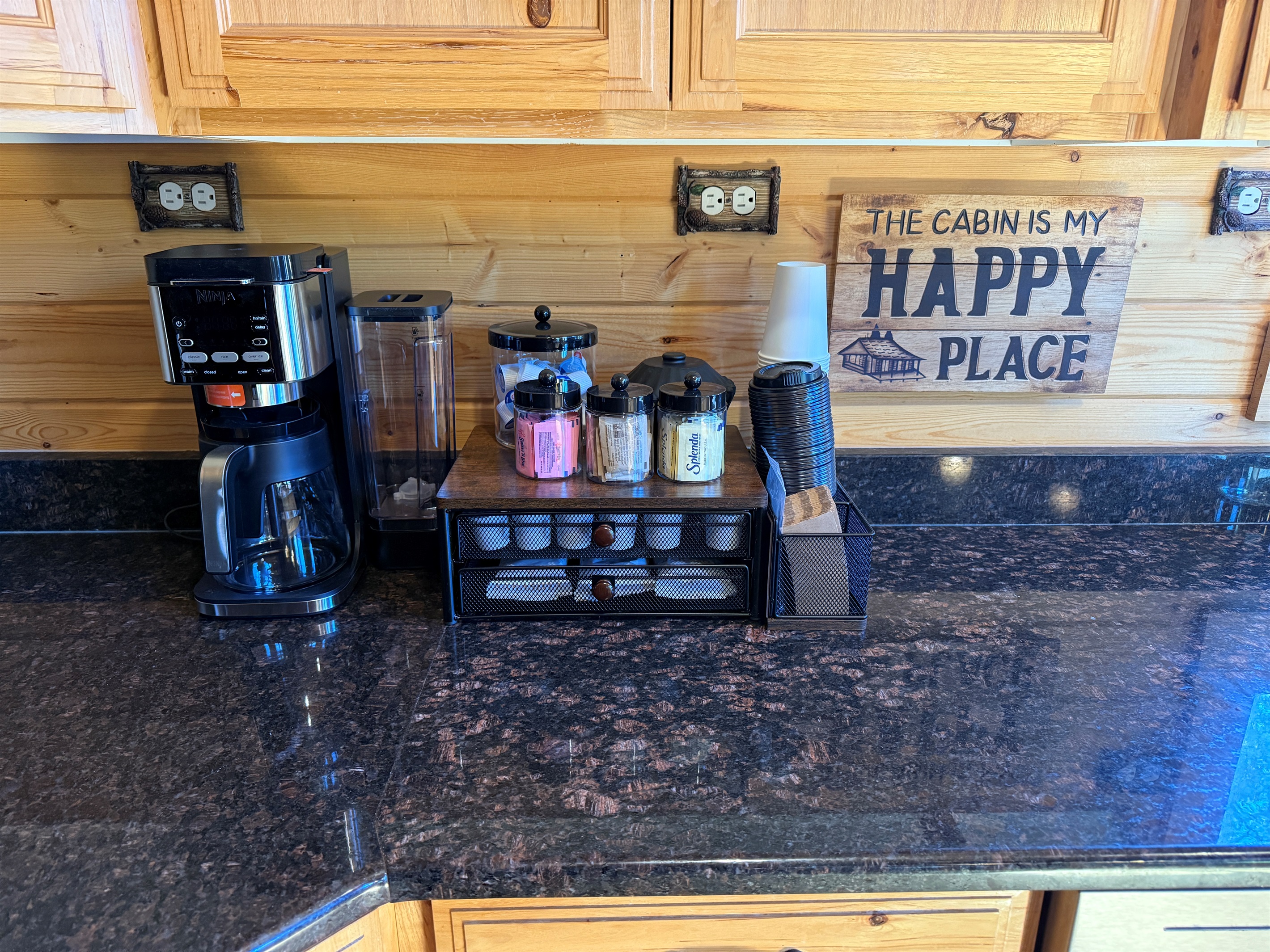 A fully stocked coffee bar to get your stay started off right!