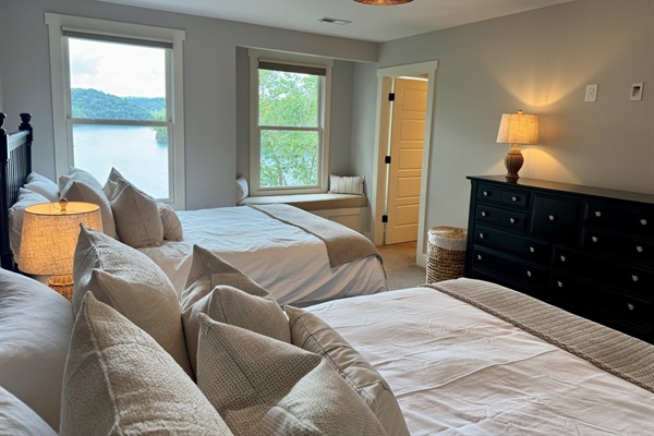Incredible Lake Views From Double Queen Bedroom Upstairs