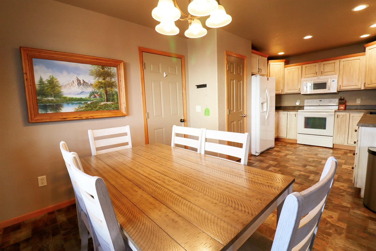 Kitchen and dining area