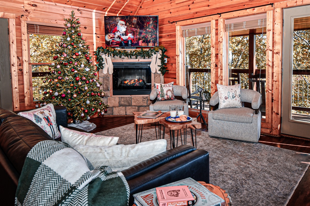 Warm up by the fireplace and enjoy our open concept, main-level living and dining area.