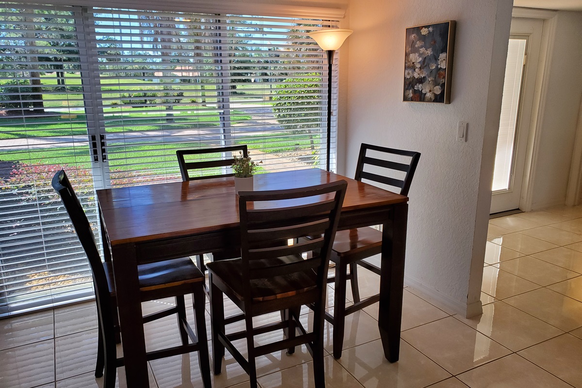 Dining room table and chairs