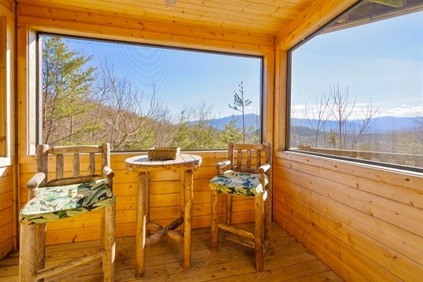 Enclosed porch area
