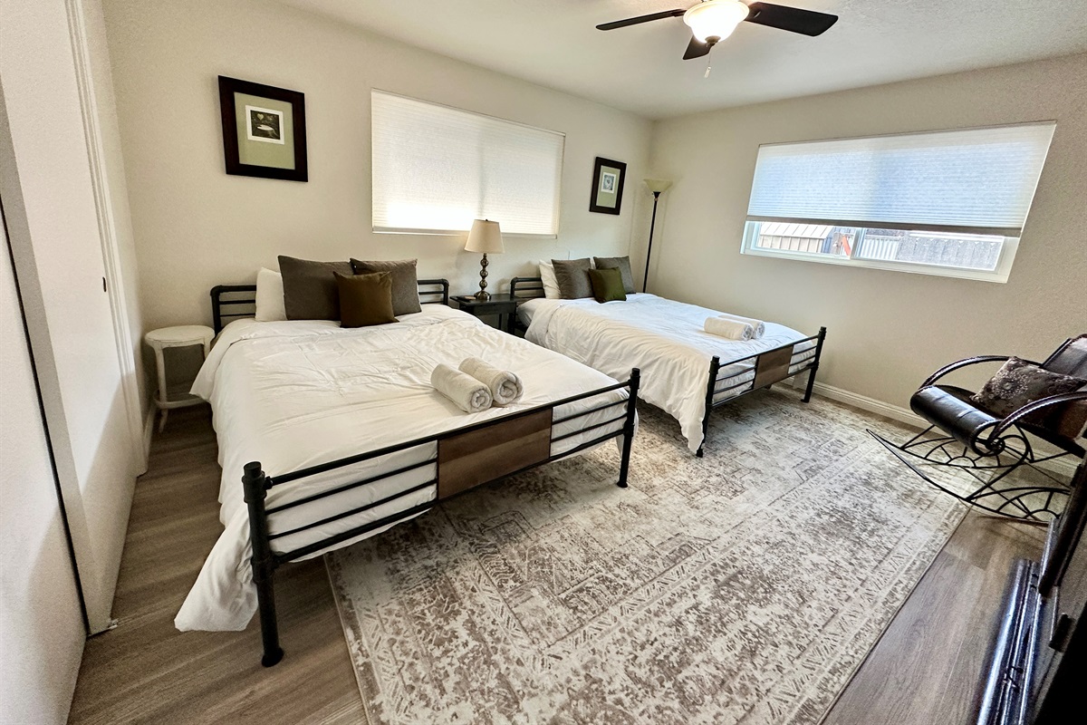 Perfect for sharing, with twin beds that keep things comfortable and easy.