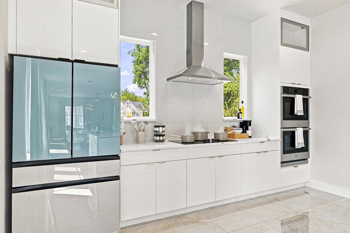 Sleek design meets modern appliances for culinary adventures in style!