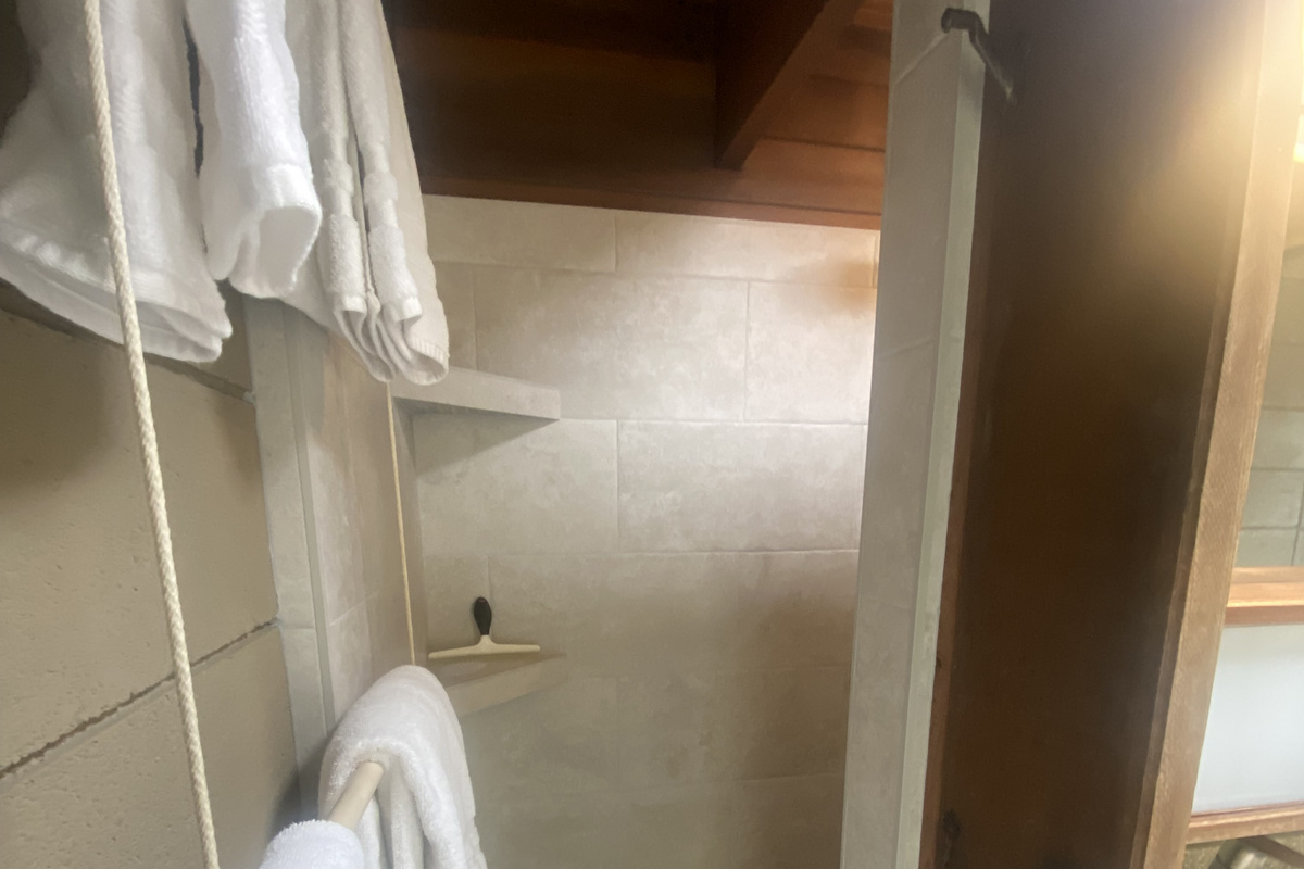Newly remodeled shower