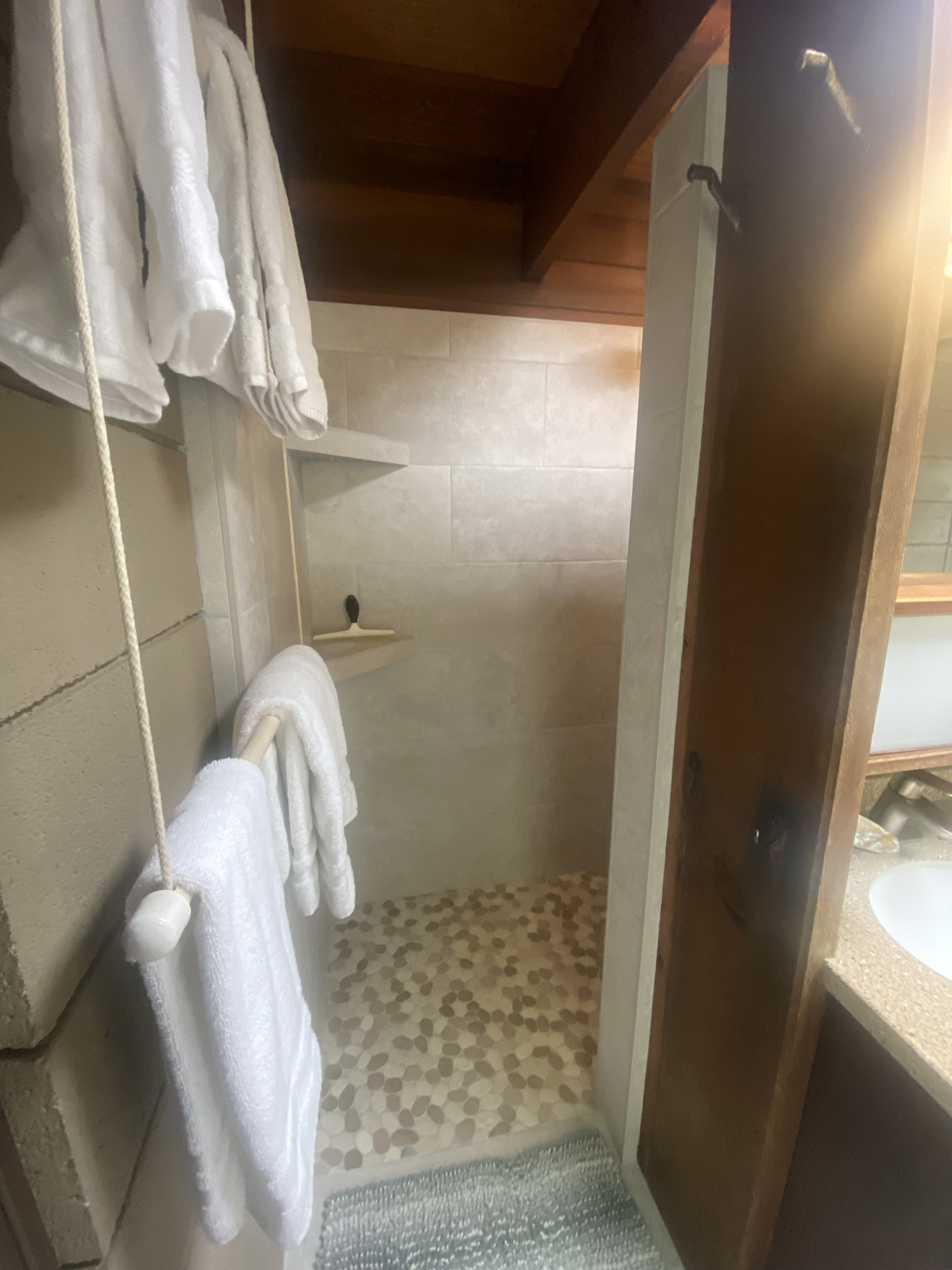 Newly remodeled shower