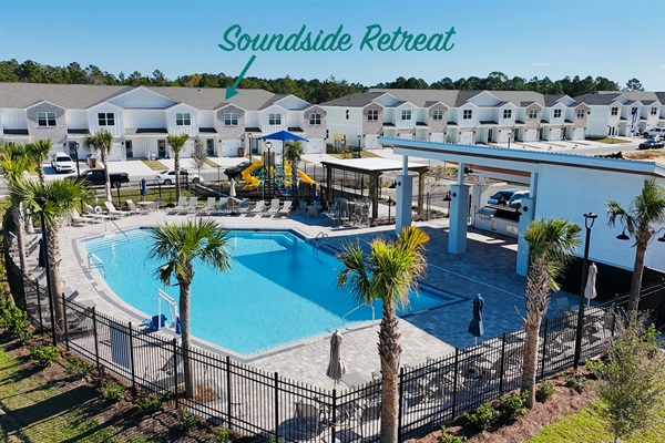 This is Soundside Retreat. Your Newly constructed oasis on The Emerald Coast. Close beaches, amazing recreation area, and the calm of a quiet neighborhood.