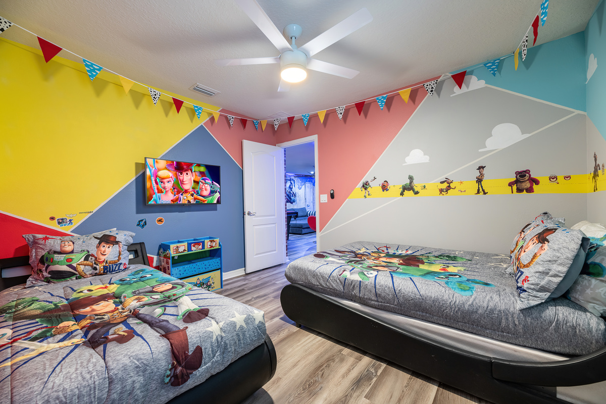 Toy Story Bedroom with Two Twin Beds