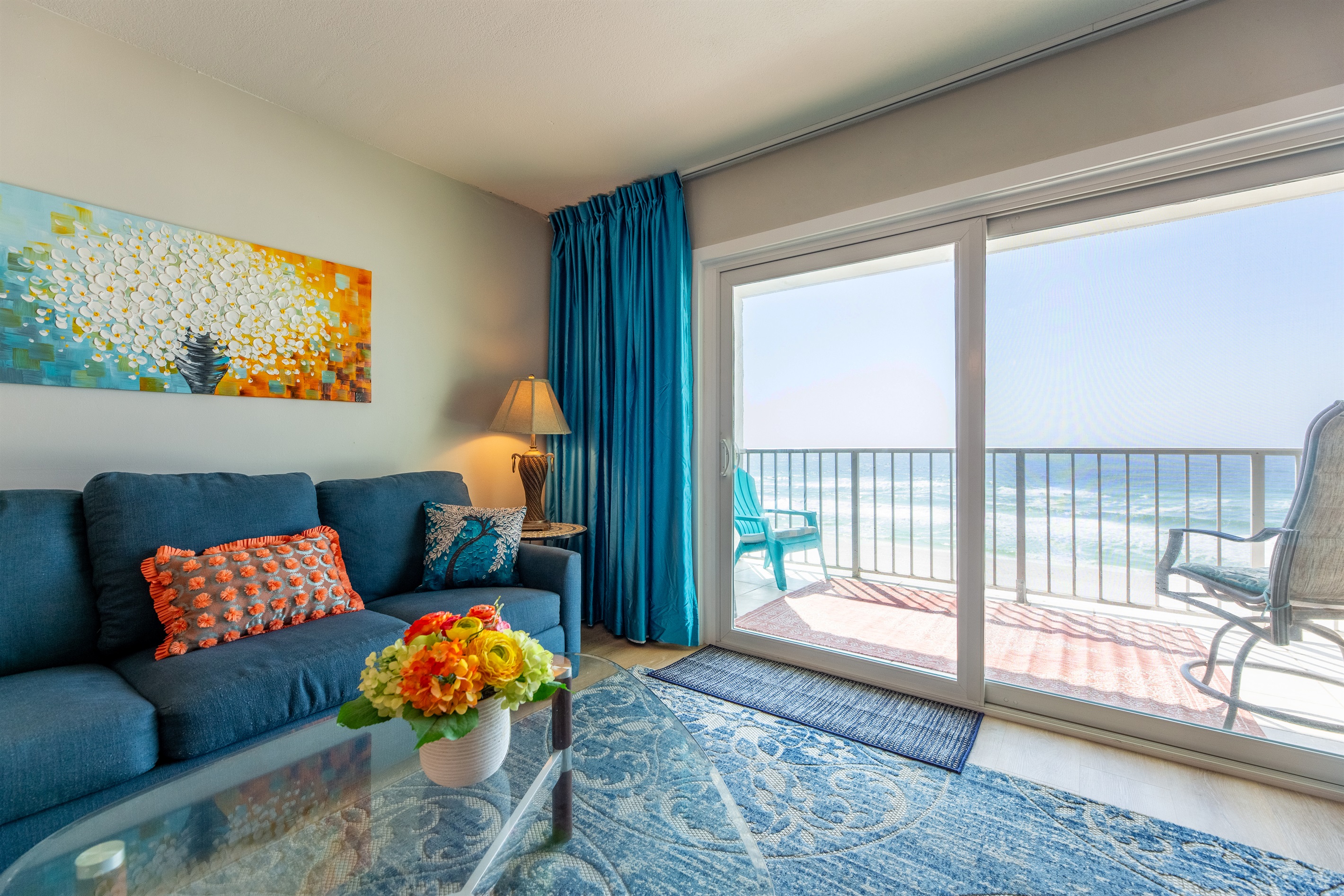Gulf View and Cozy Balcony - Exquisite Beachfront Retreat