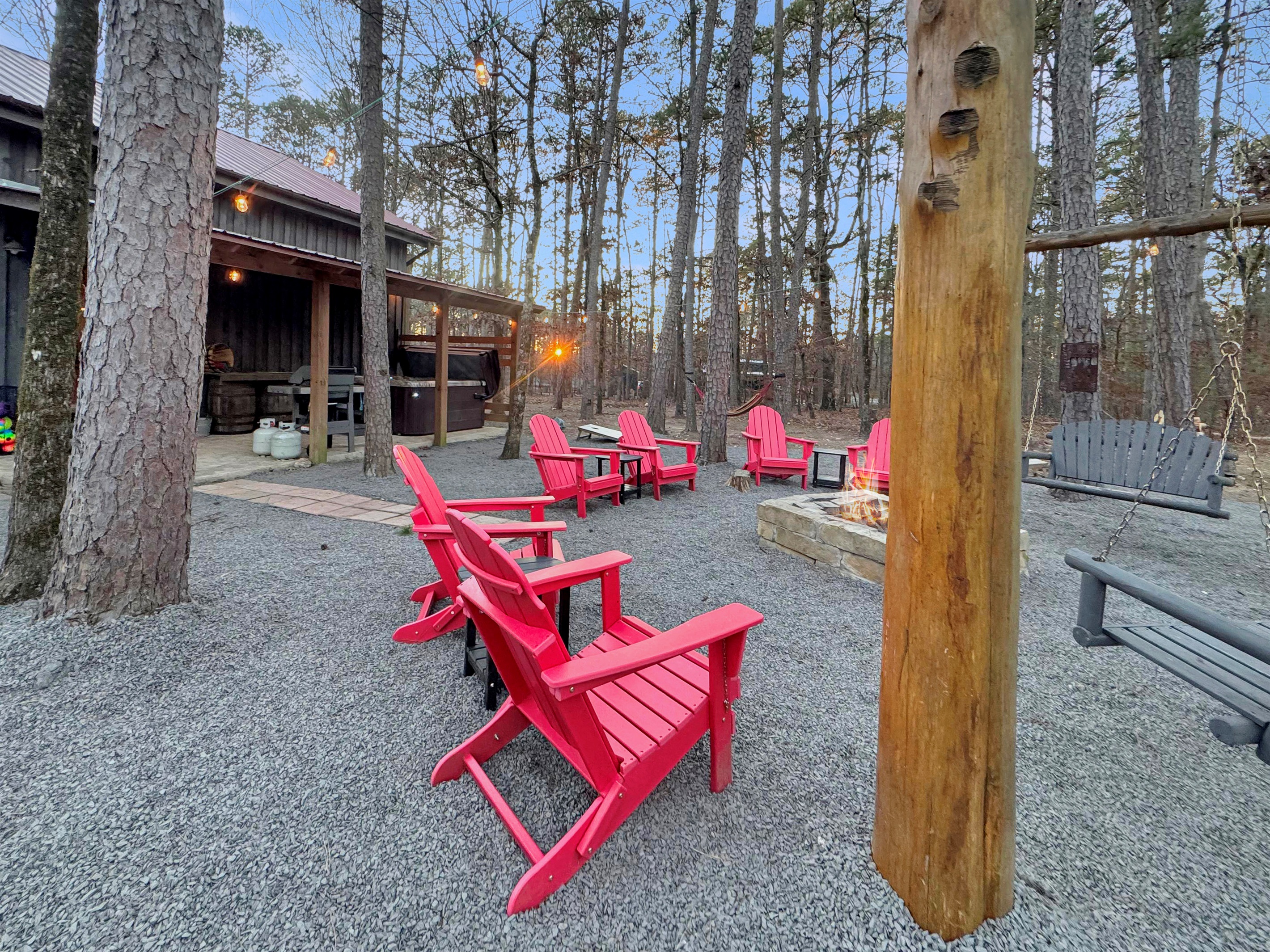 Sunset from the backyard is breathtaking.