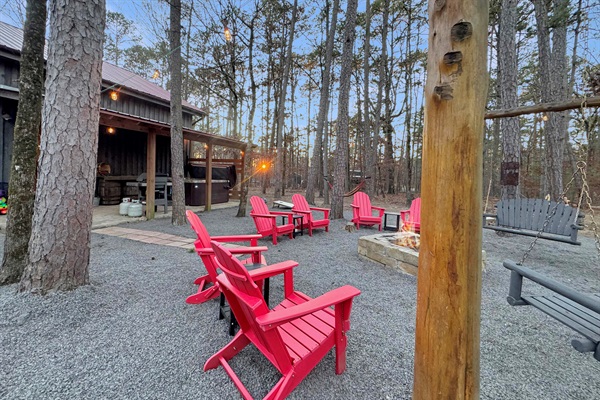 Sunset from the backyard is breathtaking.