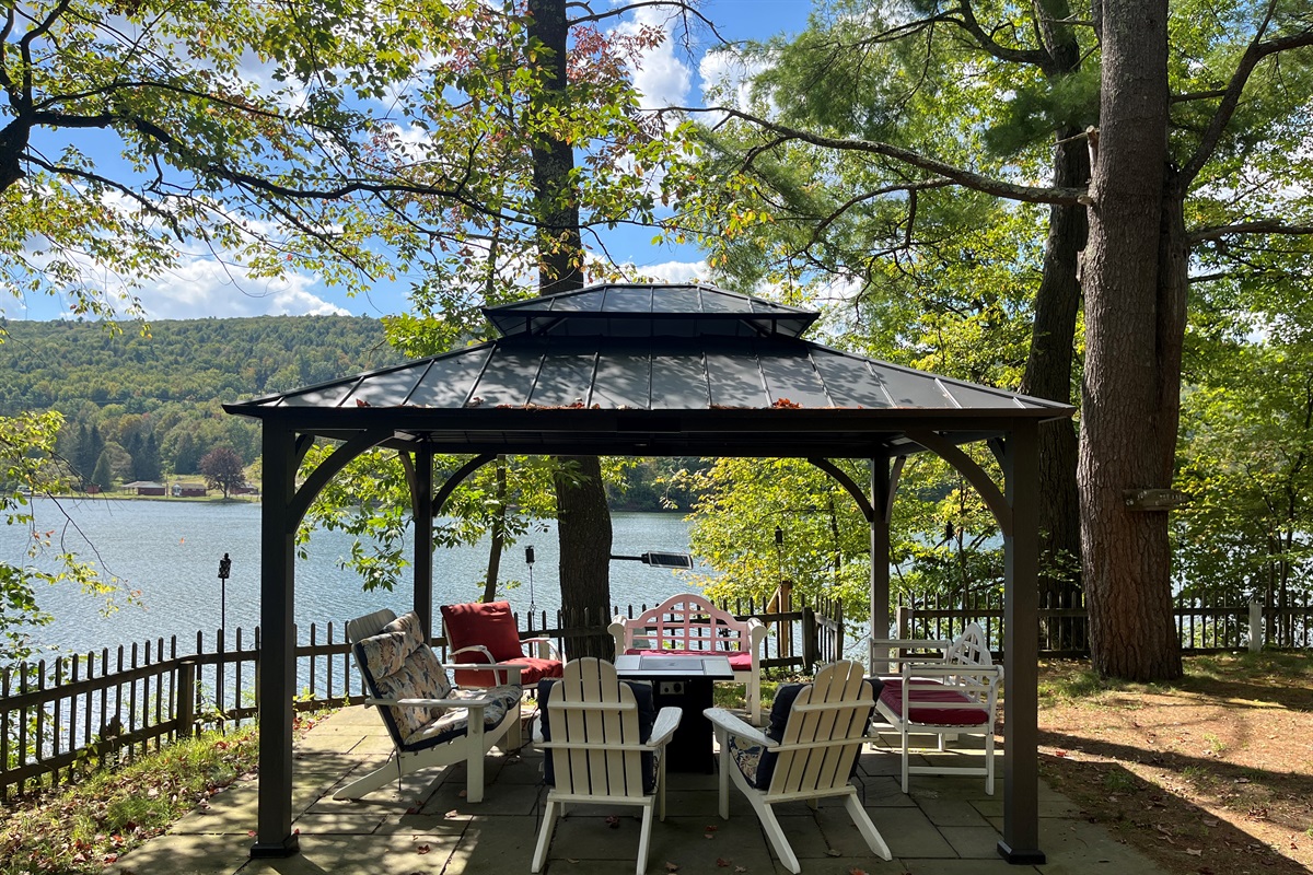Gazebo by the water