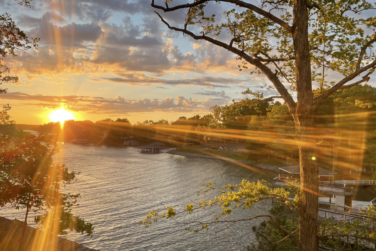 Enjoy spectacular sunsets from screened porch